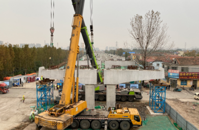 建設再提速!中建八二濟寧共青團路北延高鐵連接線項目 完成主線蓋梁施工